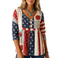 Women's Loose Fit V-Neck Casual Blouse