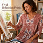 Women's Loose Digital Print Round Neck T-Shirt Short Sleeve Casual Top