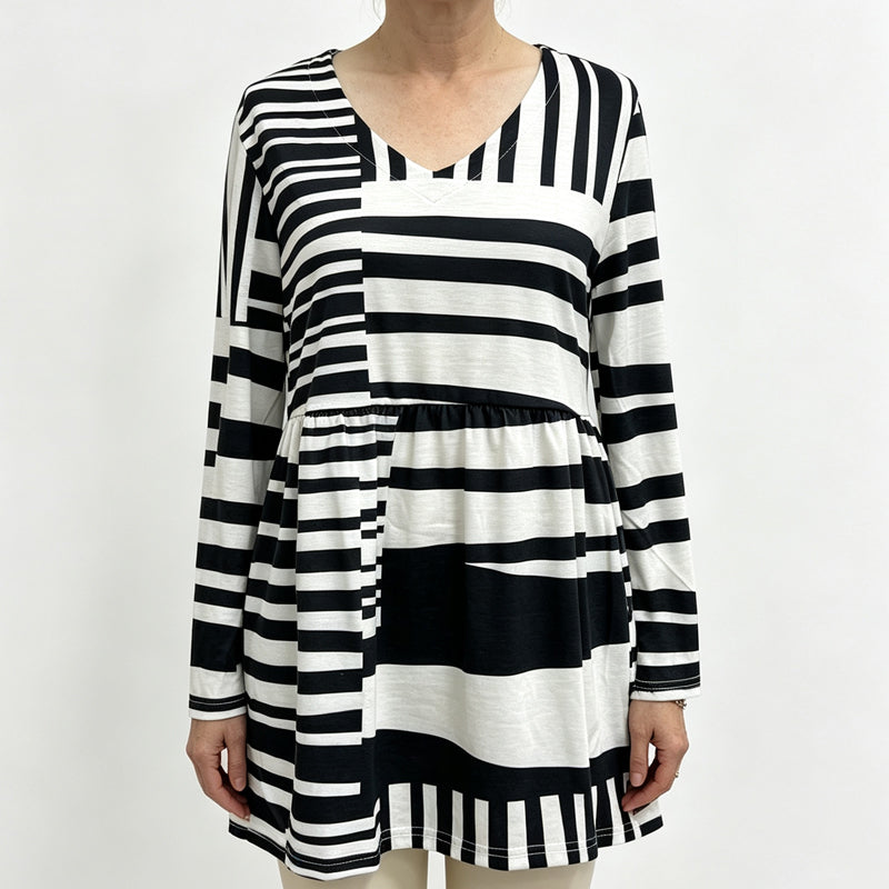 Women's Loose Digital Print Round Neck T-Shirt Short Sleeve Casual Top