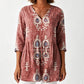 Women's Loose Digital Print Round Neck T-Shirt Short Sleeve Casual Top