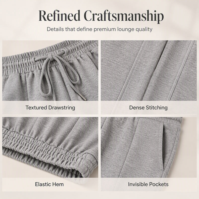 Women's Casual Wide-Leg Pants with Drawstring Elastic