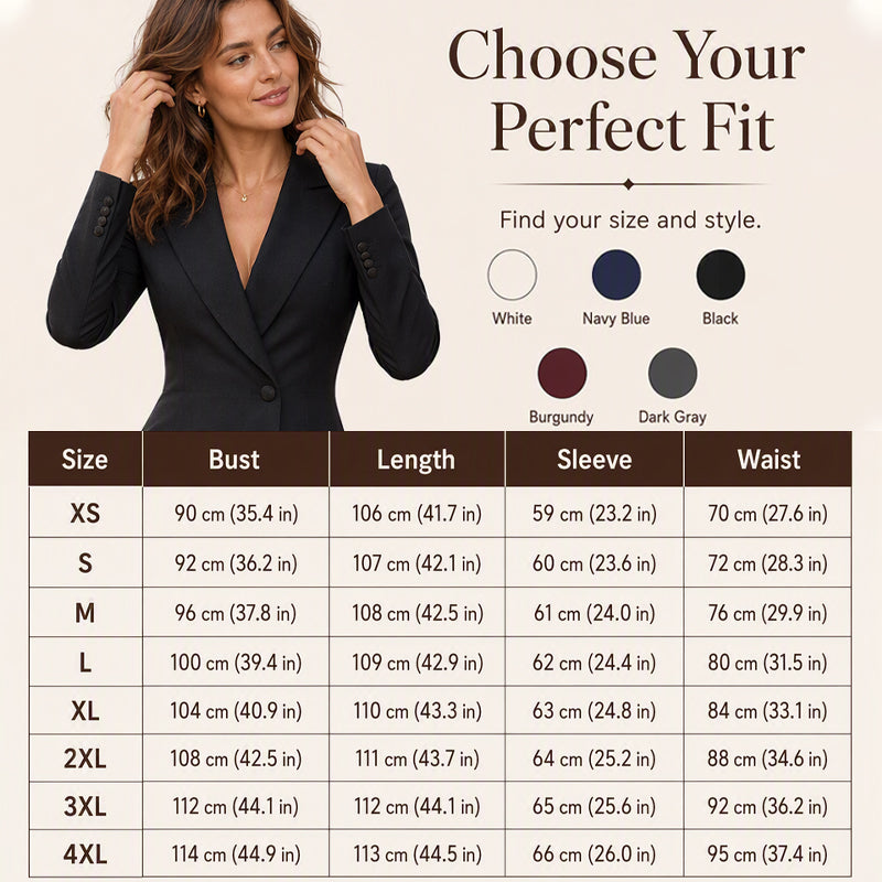 ⌛Limited-Time Offer-Women's Elegant Asymmetrical Single Breasted Blazer Dress