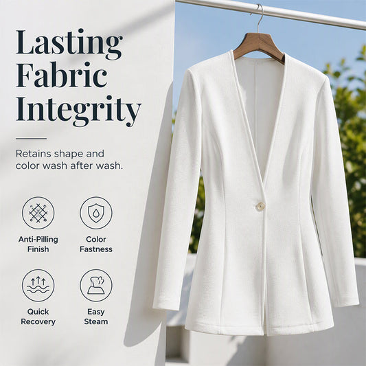 Women's V-Neck Single-Button Blazer