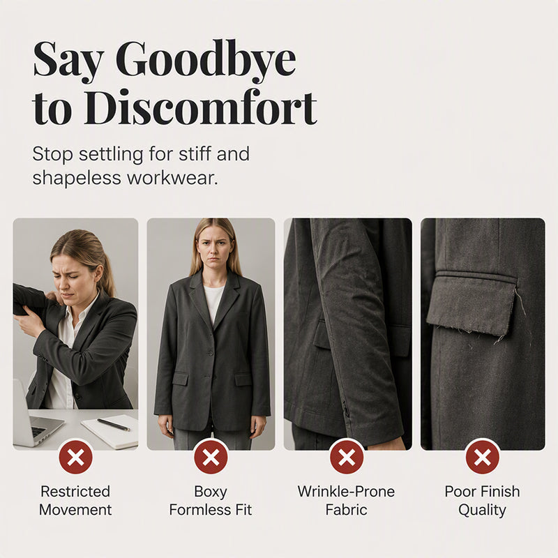Women's V-Neck Single-Button Blazer