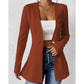 Women's V-Neck Single-Button Blazer