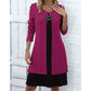 Women's Casual Ribbed Knit Long Sleeve Dress