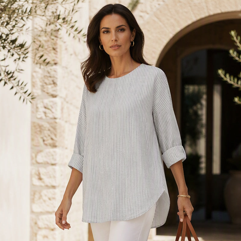 Women's Casual Striped Long Sleeve Top
