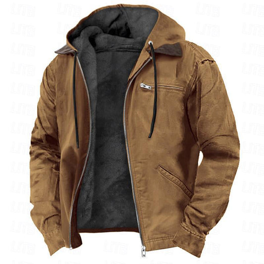 Men's Warm Hooded Work Jacket