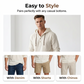 Men's Casual Long Sleeve Breathable Hooded Shirt
