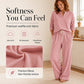 Women's Waffle Knit Lounge Set