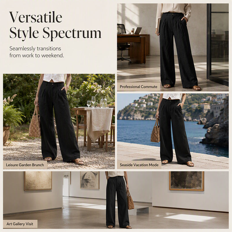 Women's Summer Breathable Wide-Leg Pants