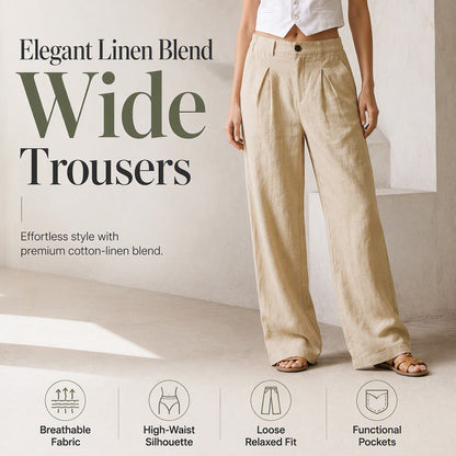 Women's Summer Breathable Wide-Leg Pants