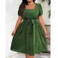 Women's Plus Size Polka Dot Dress 