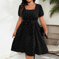 Women's Plus Size Polka Dot Dress 