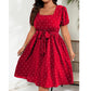 Women's Plus Size Polka Dot Dress 