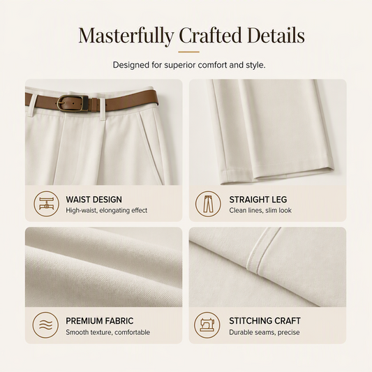 👖 Women's High Waisted Wide Leg Suit Pants– Polished Style Meets Effortless Comfort
