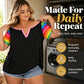 Women's Casual V-Neck Short Sleeve T-Shirt