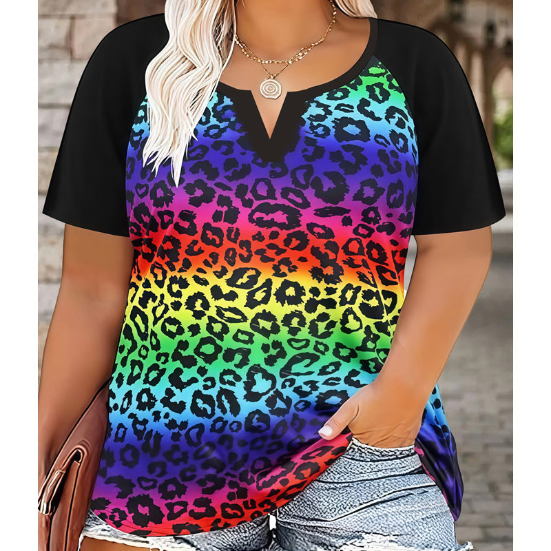 Women's Casual V-Neck Short Sleeve T-Shirt