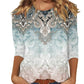 Women's Fashion Printed Crew Neck T-Shirt