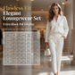 Elegant Long Sleeve Top & Pants Suit Set