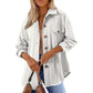 Women's Textured Long Sleeve Button-Down Shirt