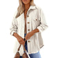 Women's Textured Long Sleeve Button-Down Shirt