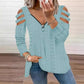 Women's Cold Shoulder Zipper T-Shirt