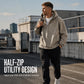 🤎Men's Vintage Washed Half-Zip Hooded Top – Relaxed Casual Pullover for Everyday Style