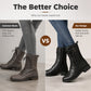 Women's Round Toe Chunky Heel Martin Boots
