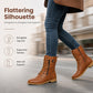Women's Round Toe Chunky Heel Martin Boots
