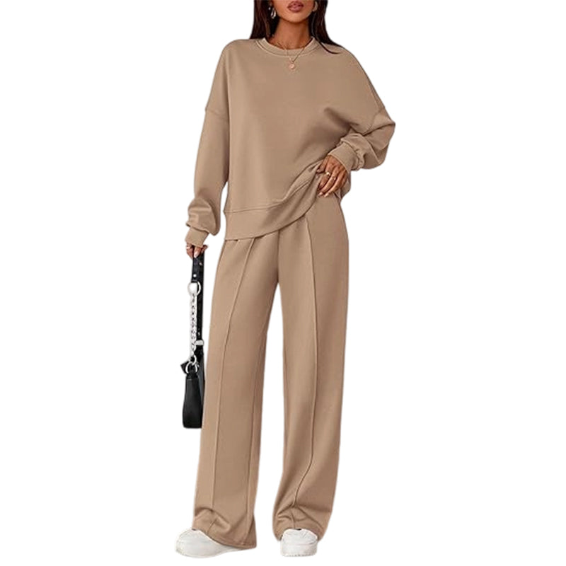 Women's Two-Piece Long Sleeve Casual Sweatsuit Set