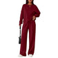 Women's Two-Piece Long Sleeve Casual Sweatsuit Set