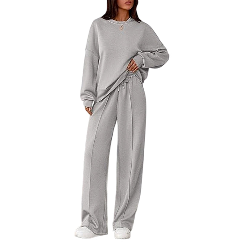 Women's Two-Piece Long Sleeve Casual Sweatsuit Set