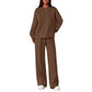 Women's Two-Piece Long Sleeve Casual Sweatsuit Set