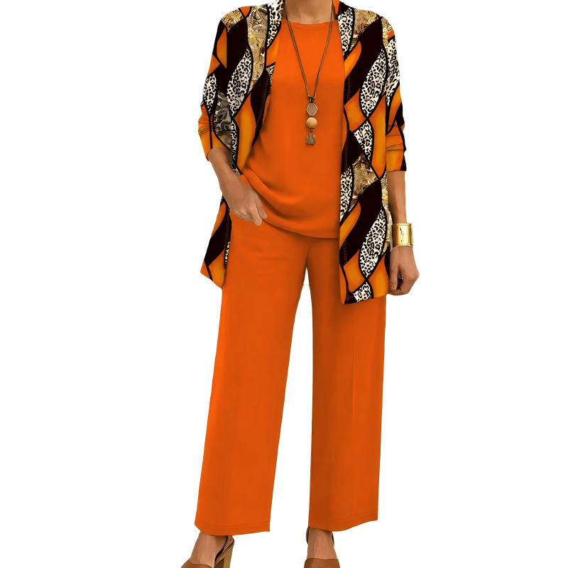Women's Elegant Printed 3-Piece Set
