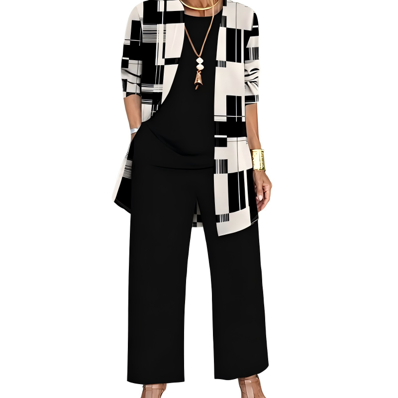 Women's Elegant Printed 3-Piece Set