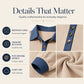 Women's Contrast Denim Collar Knit Top