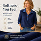 Women's Contrast Denim Collar Knit Top