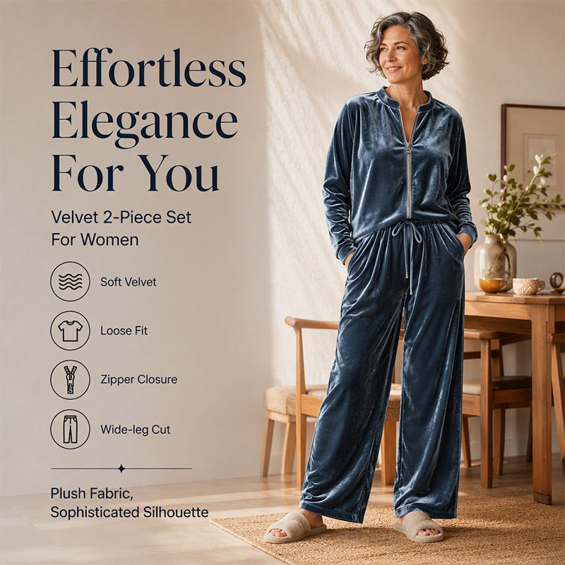 Women's Velvet 2-Piece Outfits