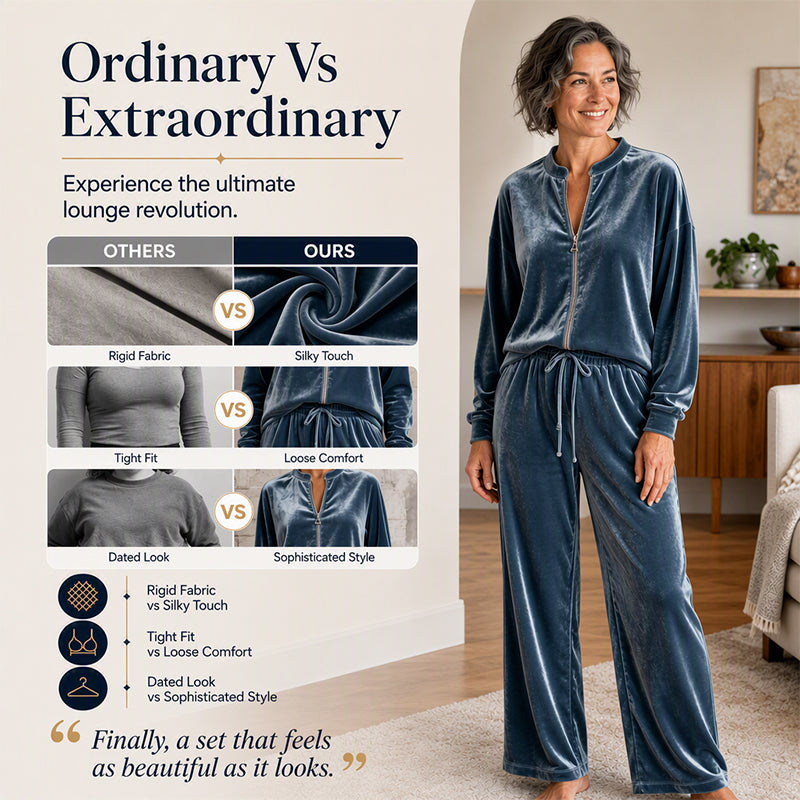 Women's Velvet 2-Piece Outfits