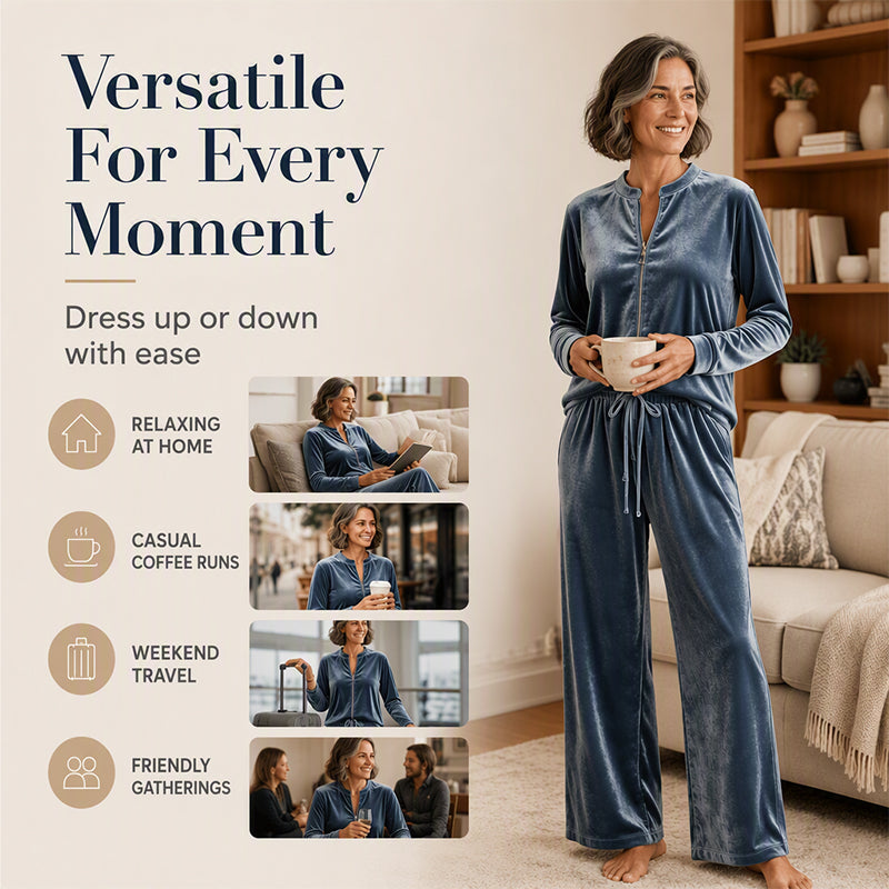 Women's Velvet 2-Piece Outfits