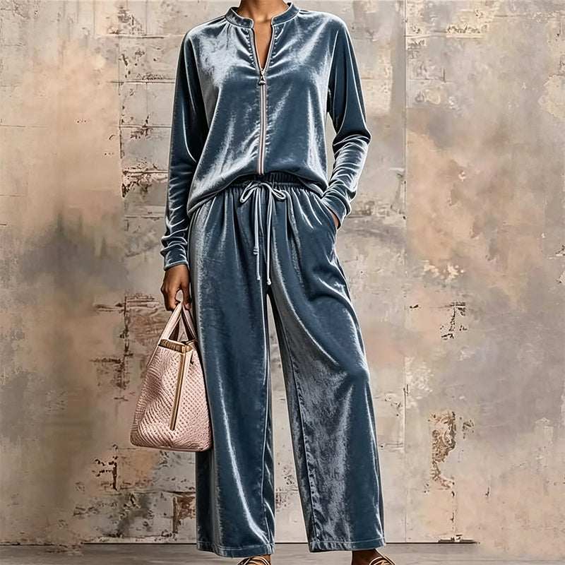 Women's Velvet 2-Piece Outfits