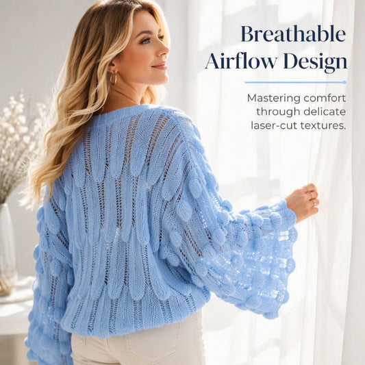 Women's Hollow Out Slouchy Knit Sweater