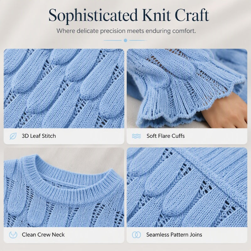 Women's Hollow Out Slouchy Knit Sweater