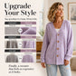 Women's V-Neck Oversized Knit Cardigan