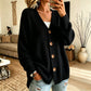 Women's V-Neck Oversized Knit Cardigan