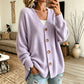 Women's V-Neck Oversized Knit Cardigan