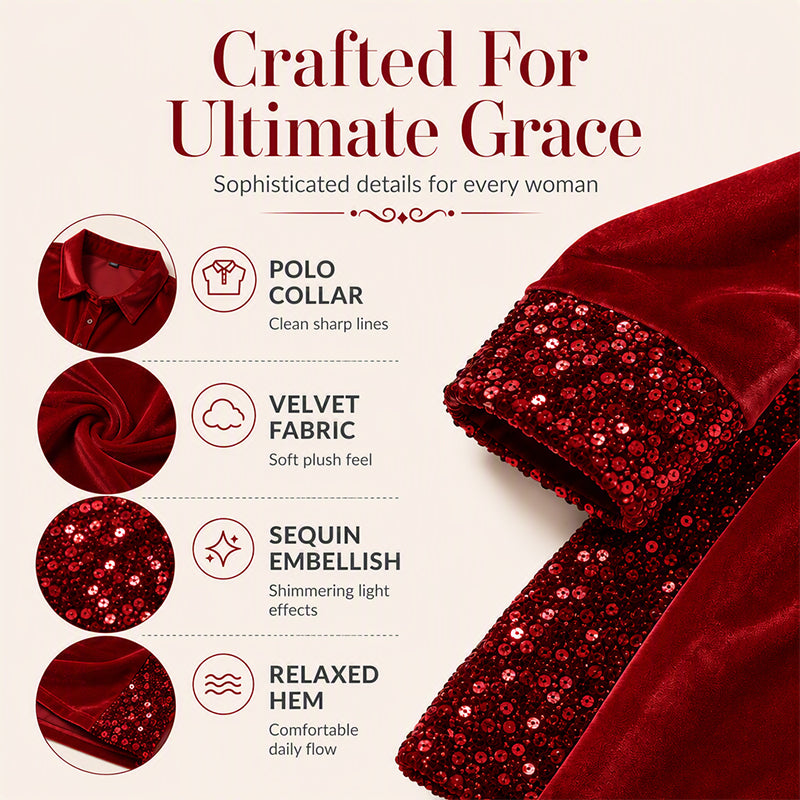 Women's Festive Sequin Patchwork Dress
