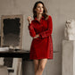 Women's Festive Sequin Patchwork Dress