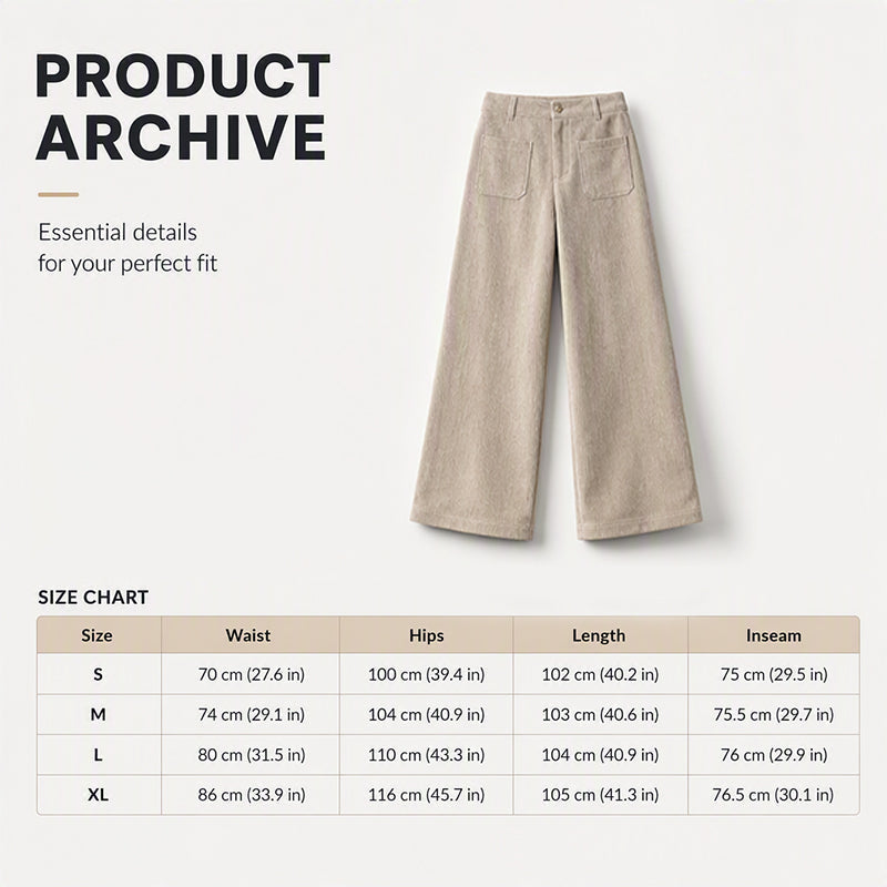 Women’s Casual Relaxed Fit Wide-Leg Pants